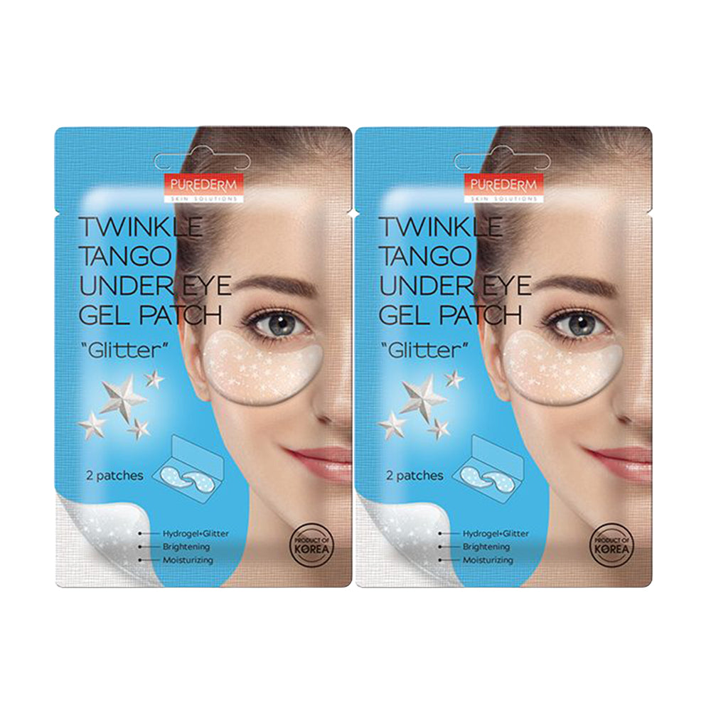 【Free Gift】Purederm Twinkle Tango Under Eye Gel Patch 1pair - Glitter x 2