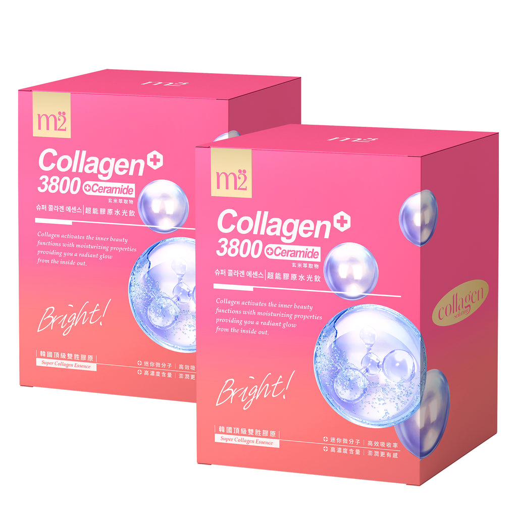 【Bundle of 2】M2 Super Collagen 3800 + Ceramide Drink 8s x 2 Boxes