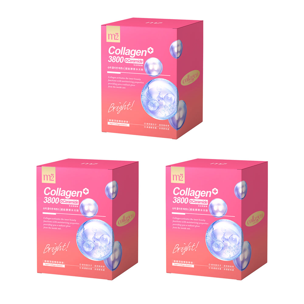 【Bundle of 3】M2 Super Collagen 3800 + Ceramide Drink 8s x 3 Boxes