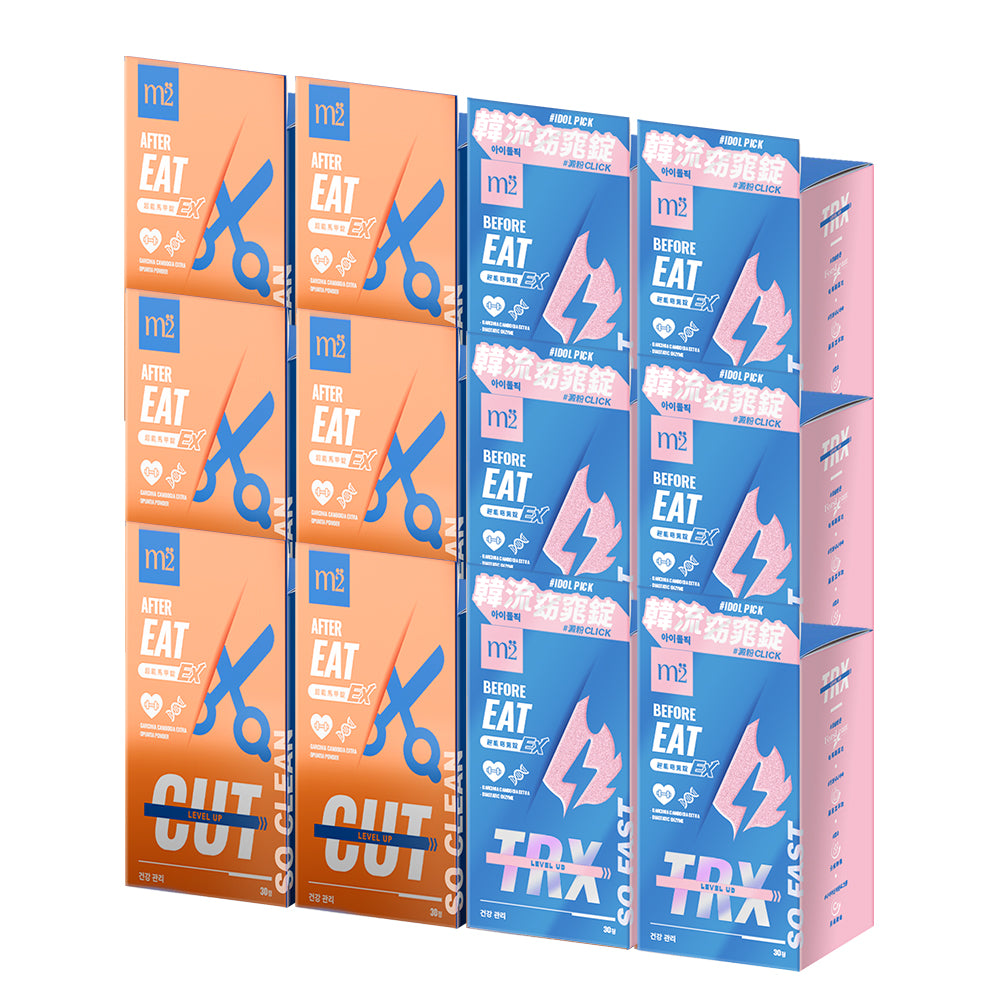 【Bundle of 12】M2 TRX Super Burn Calories Ex 30s x 6 Boxes + M2 Extreme Firm ABS Ex 30s x 6 Boxes