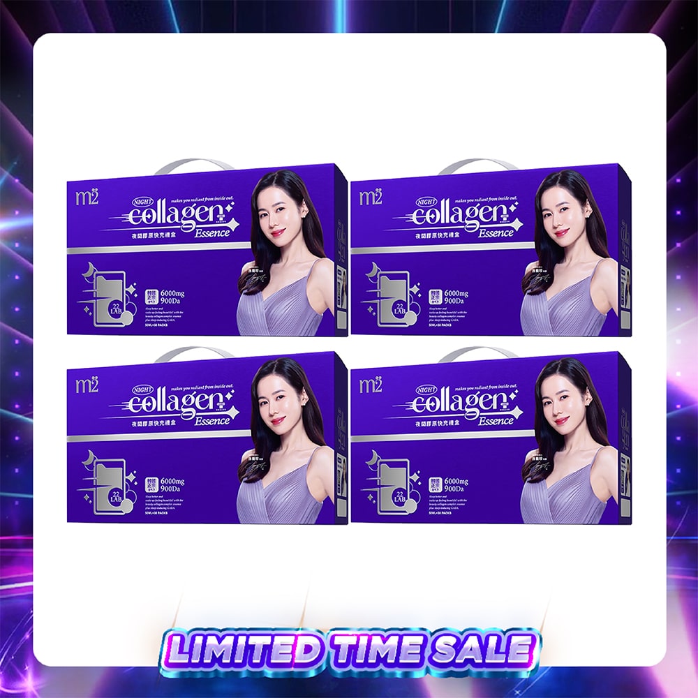 【Bundle of 4】M2 Super Collagen Night Drink + GABA 6000mg 30s x 4 Boxes