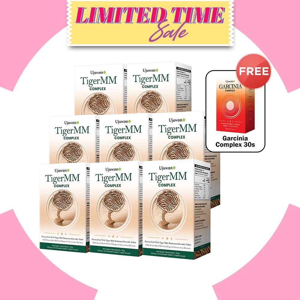 Ujuwon TigerMM Complex 30s x 8 Boxes + Free Garcinia Complex 30s