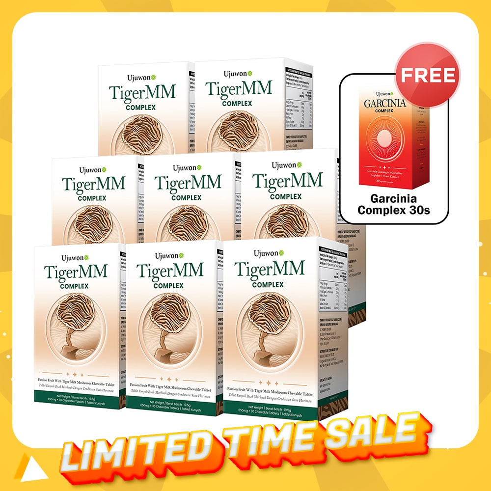 Ujuwon TigerMM Complex 30s x 8 Boxes + Free Garcinia Complex 30s