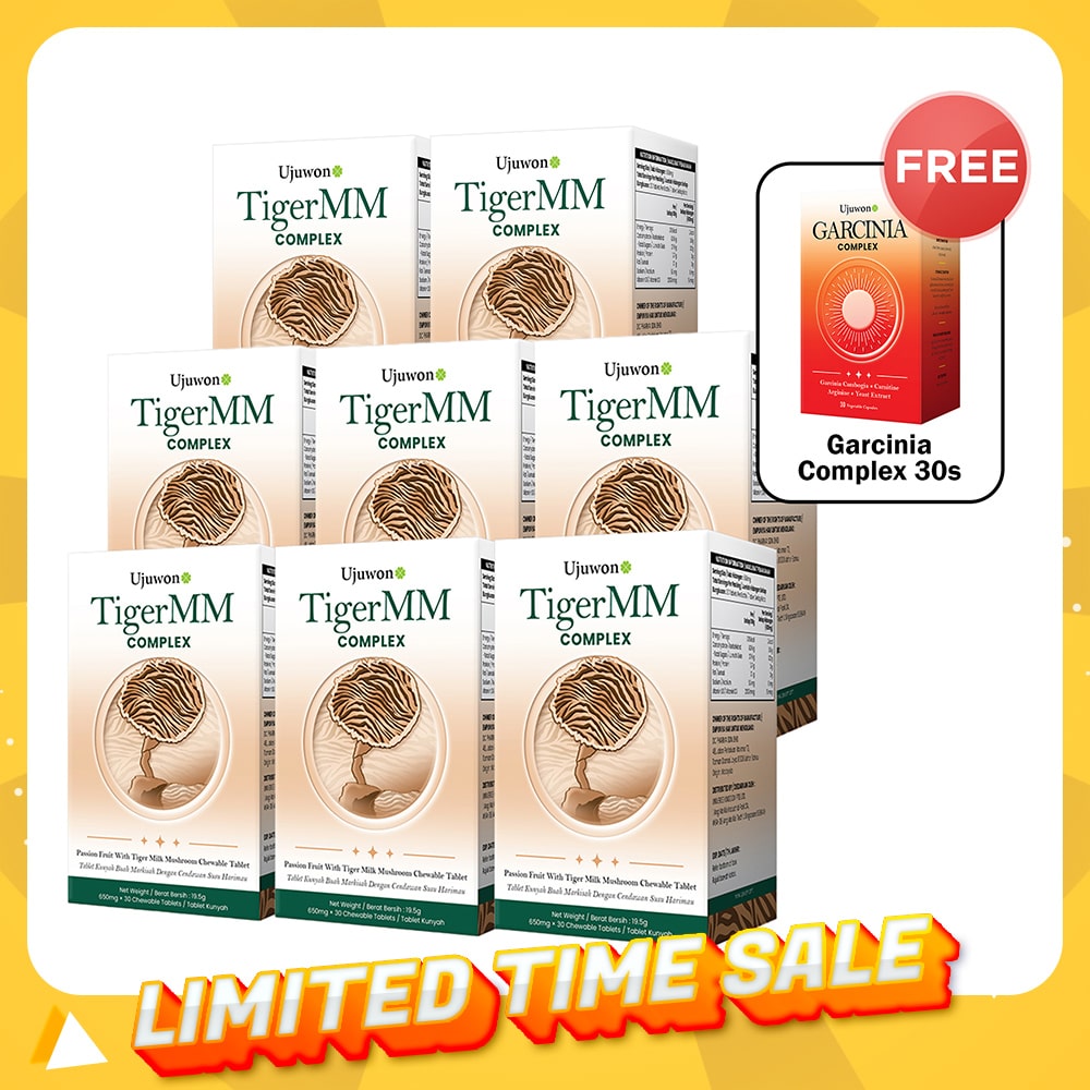 【Bundle of 8】Ujuwon TigerMM Complex 30s x 8 Boxes + Free Garcinia Complex 30s