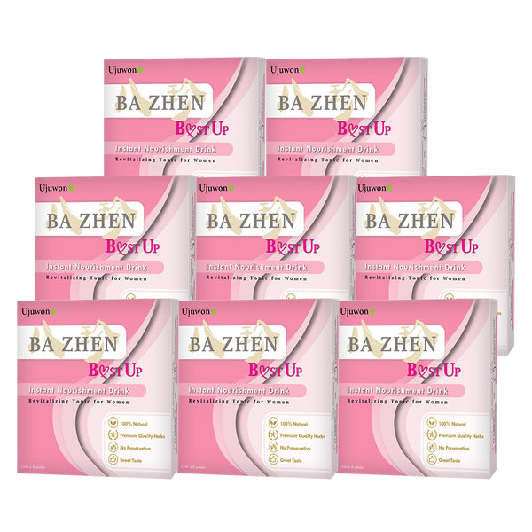 【Bundle of 8】Ujuwon Ba Zhen B.ust Up Instant Nourishment Drink 8s x 8 Boxes + Free Garcinia Complex 30s