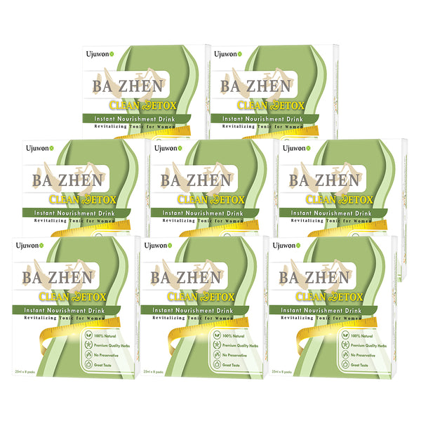 【Bundle of 8】Ujuwon Ba Zhen Clean Detox Instant Nourishment Drink 8s x 8 Boxes + Free Garcinia Complex 30s