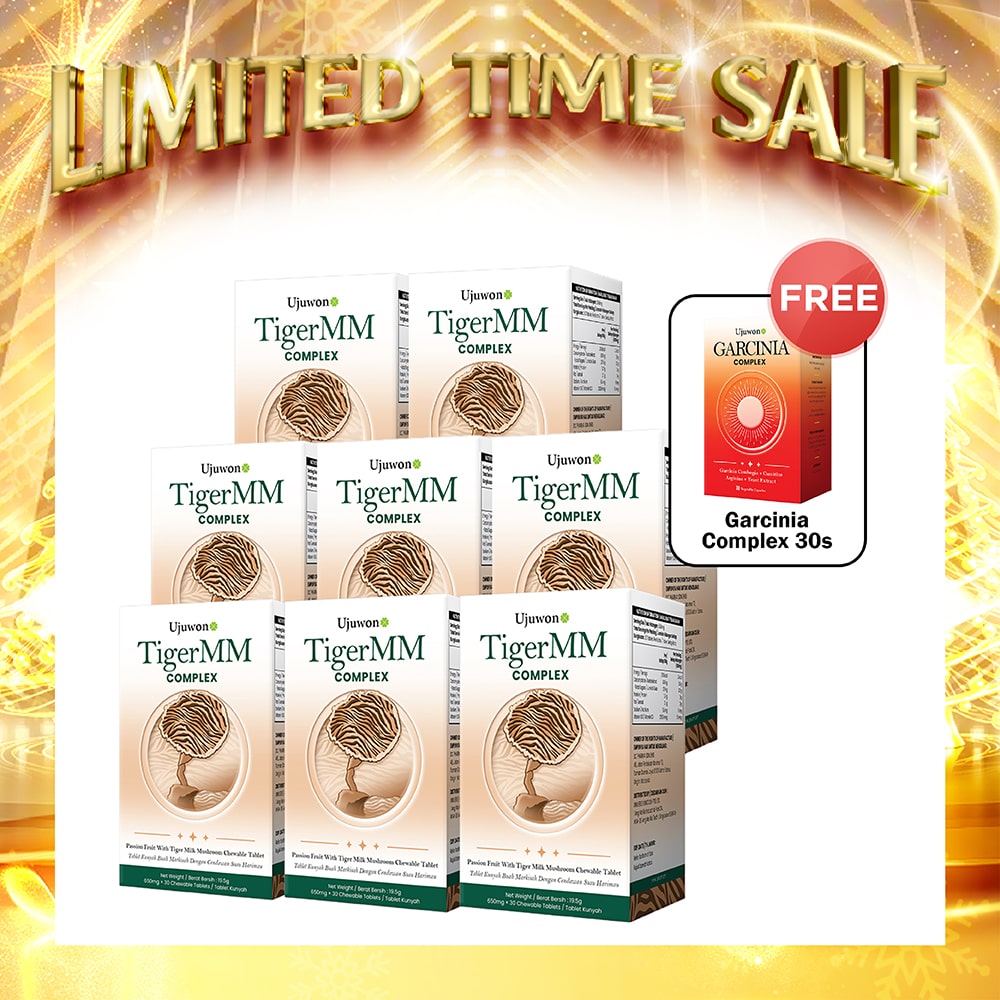 【Bundle of 8】Ujuwon TigerMM Complex 30s x 8 Boxes + Free Garcinia Complex 30s