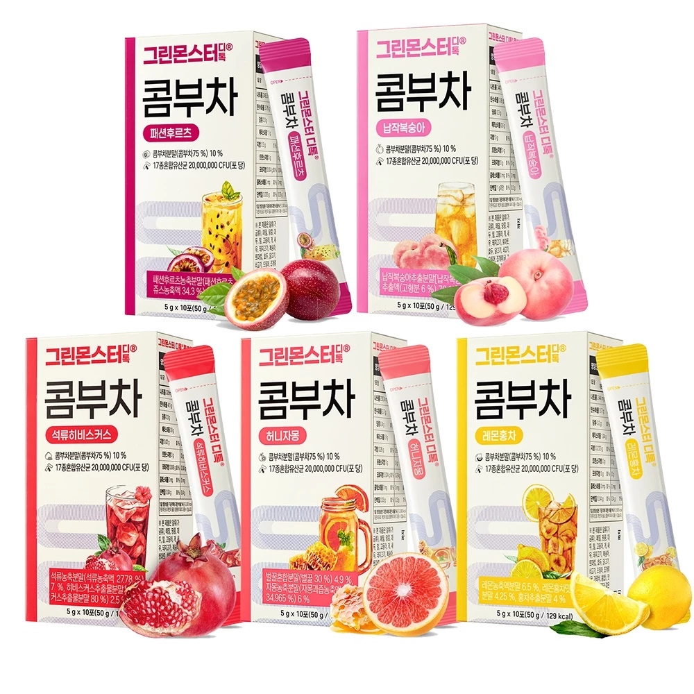 【Gift】Green Monster D-Toc Kombucha 5g × 10 Sticks (Random Select)
